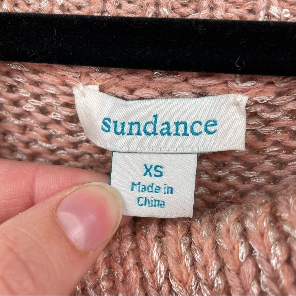 Sundance Pink Tribal Sweater with Sequin Sequin Detail - Picture 13 of 14